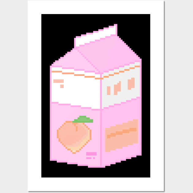 Peach Milk Pixel Wall Art by ssydneyart